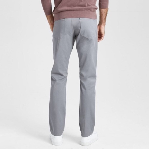 THEORY Gray Haydin Writer Slim Straight Fit Pants - Picture 3 of 5
